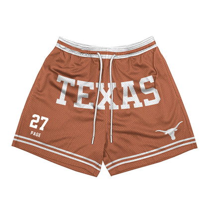 Texas - NCAA Football : Colin Page - Orange Shorts