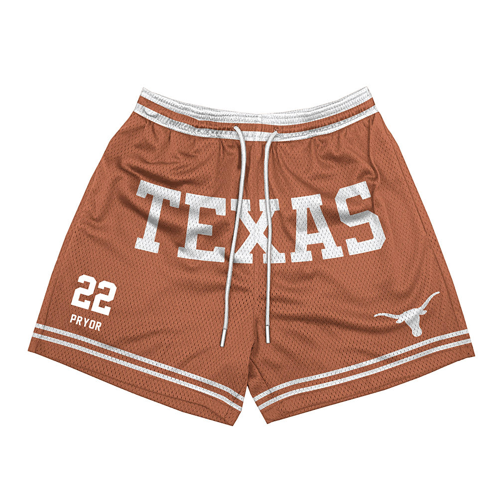 Texas - NCAA Men's Basketball : Devon Pryor - Orange Shorts