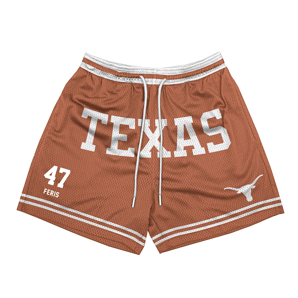 Texas - NCAA Football : Charlie Feris - Orange Shorts-0