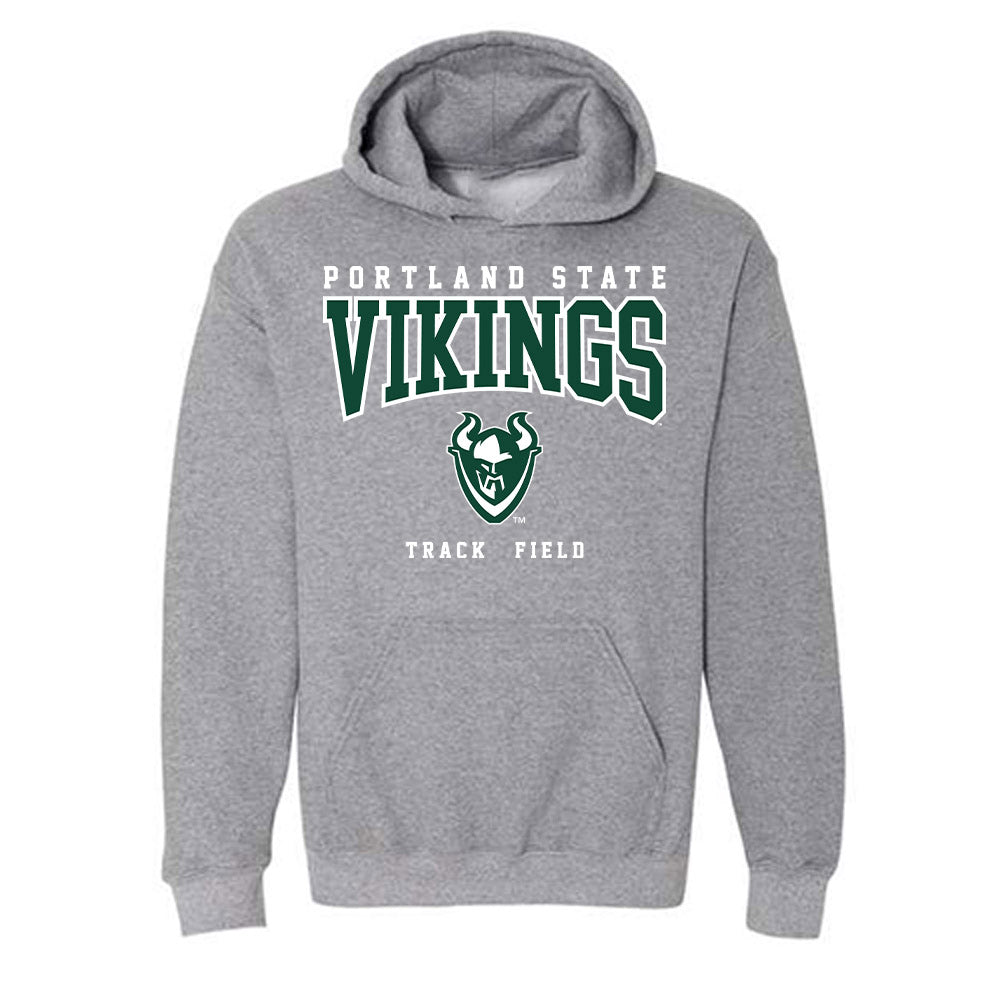 Portland State - NCAA Men's Track & Field : Mohamed Ahmed - Classic Shersey Hooded Sweatshirt-0