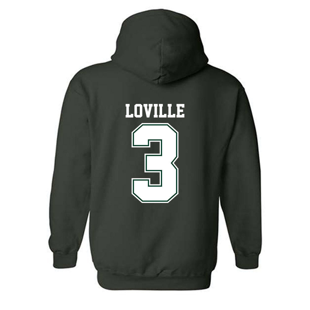 Portland State - NCAA Football : Terence Loville - Classic Shersey Hooded Sweatshirt-1