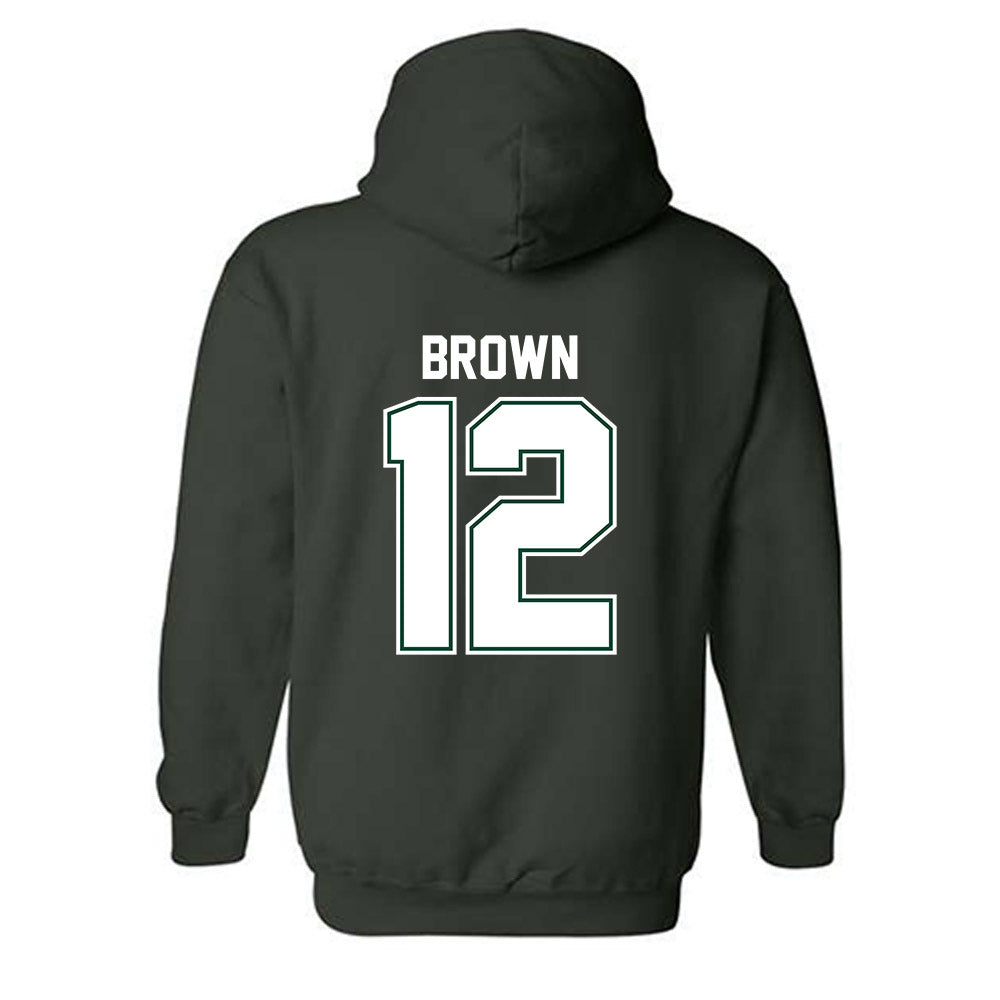 Portland State - NCAA Women's Basketball : Kyleigh Brown - Classic Shersey Hooded Sweatshirt-1
