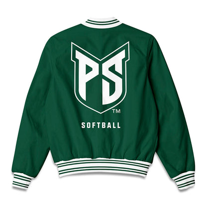 Portland State - NCAA Softball : Jacobi Coombs - Bomber Jacket-1