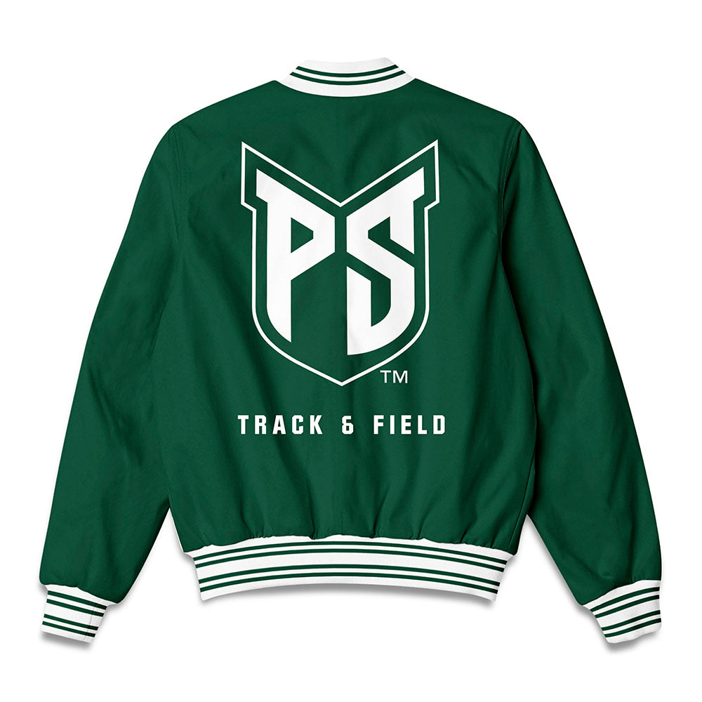 Portland State - NCAA Men's Track & Field : Mohamed Ahmed - Bomber Jacket-1