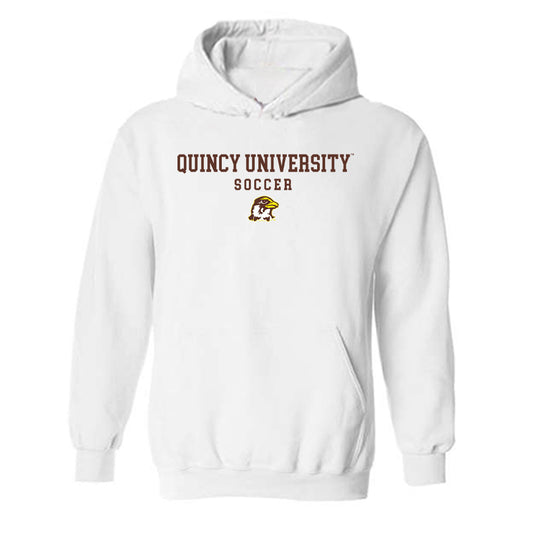 Quincy - NCAA Men's Soccer : Ben Schramm - Classic Shersey Hooded Sweatshirt-0