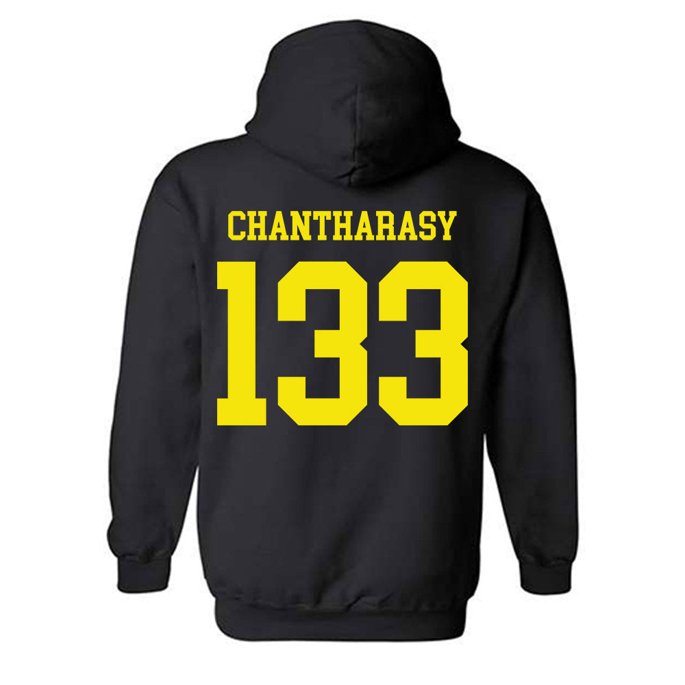 Quincy - NCAA Wrestling : Miller Chantharasy - Classic Shersey Hooded Sweatshirt-1