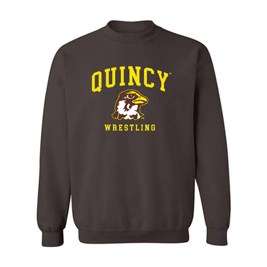 Quincy - NCAA Wrestling : Isaiah Hill - Classic Shersey Crewneck Sweatshirt-0