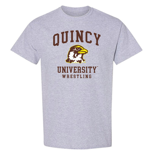 Quincy - NCAA Wrestling : Isaiah Hill - Classic Shersey T-Shirt-0