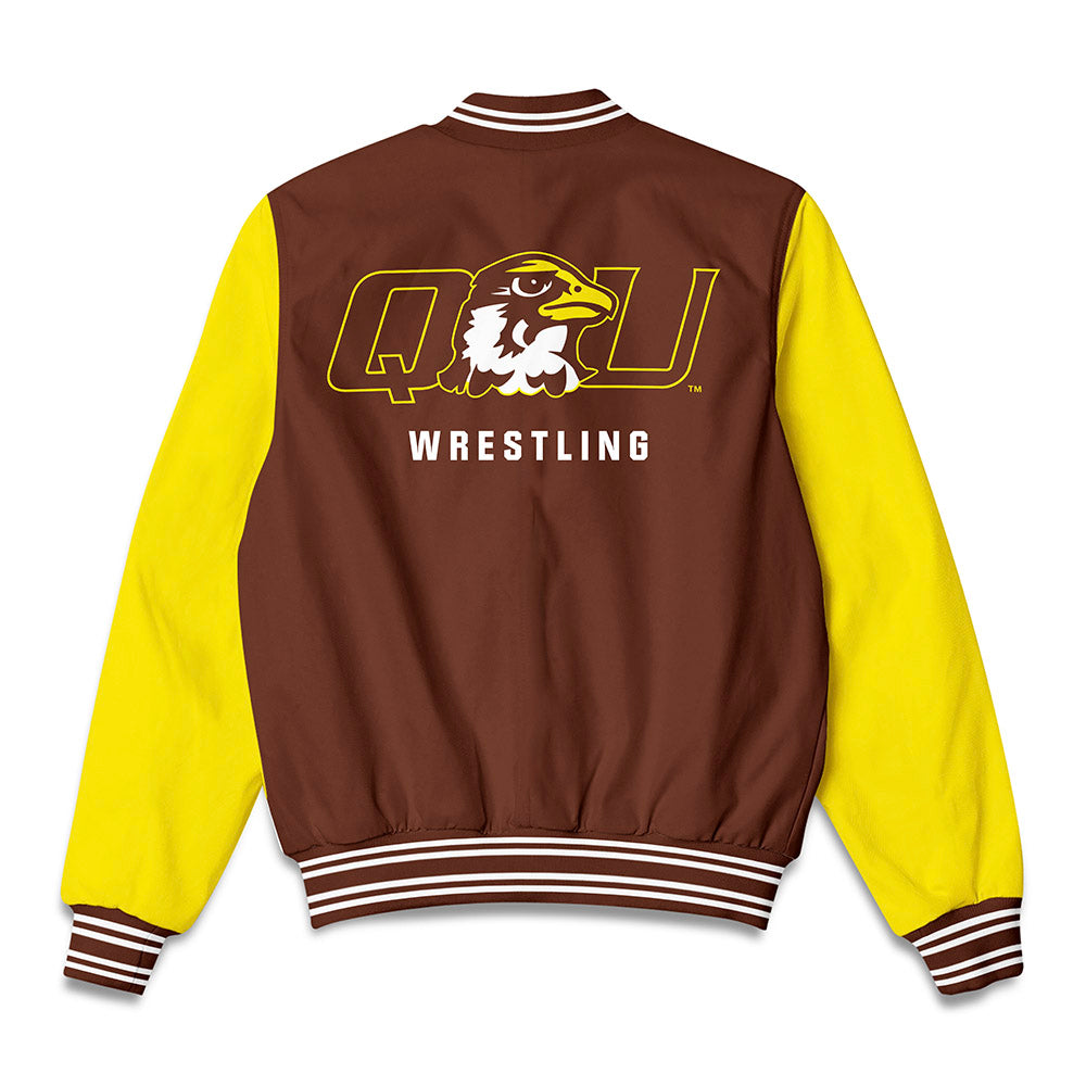 Quincy - NCAA Wrestling : Isaiah Hill - Bomber Jacket-1
