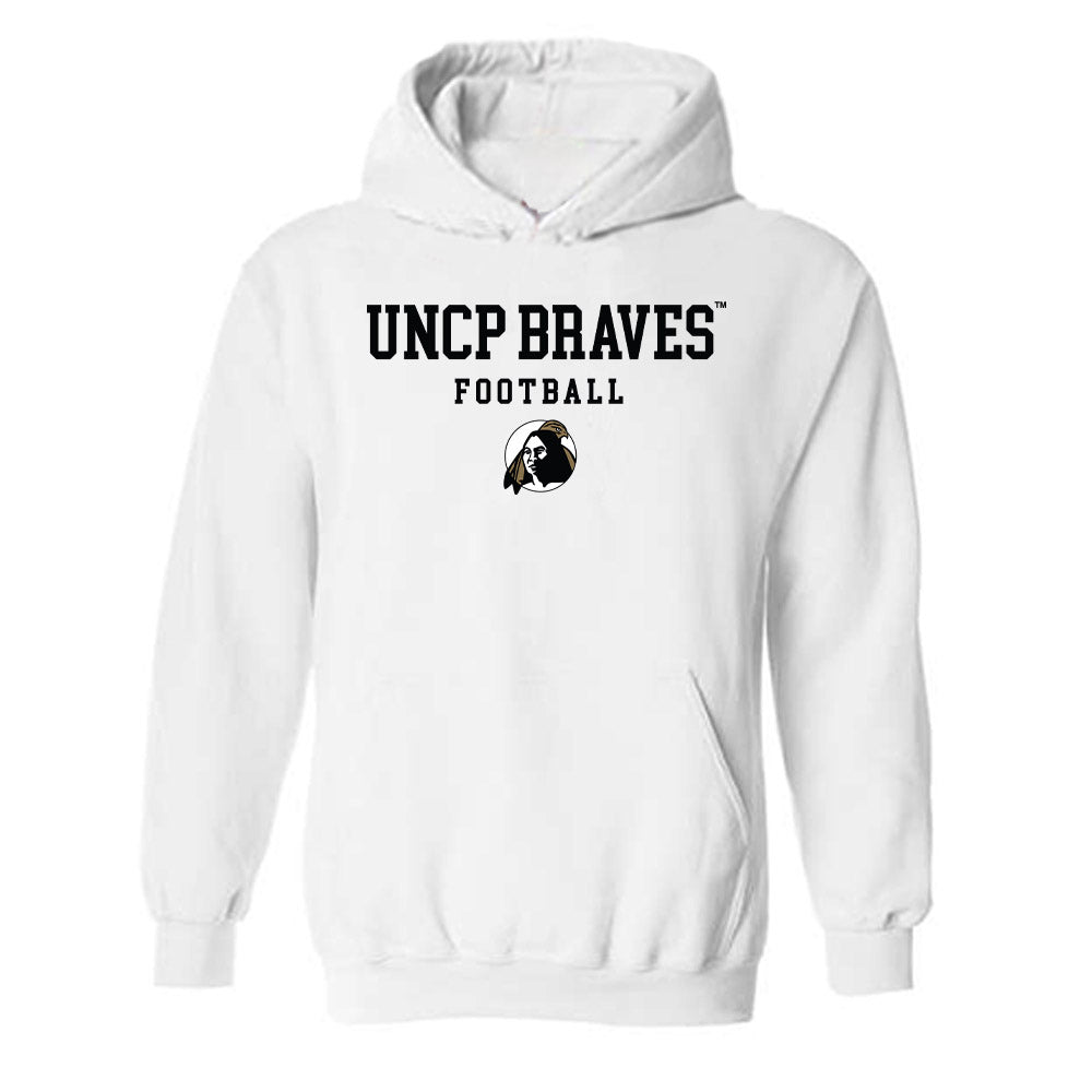UNC Pembroke - NCAA Football : Aj Hoggard - Classic Shersey Hooded Sweatshirt-0