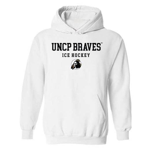 UNC Pembroke - NCAA Men's Ice Hockey : Pat Werve - Classic Shersey Hooded Sweatshirt-0