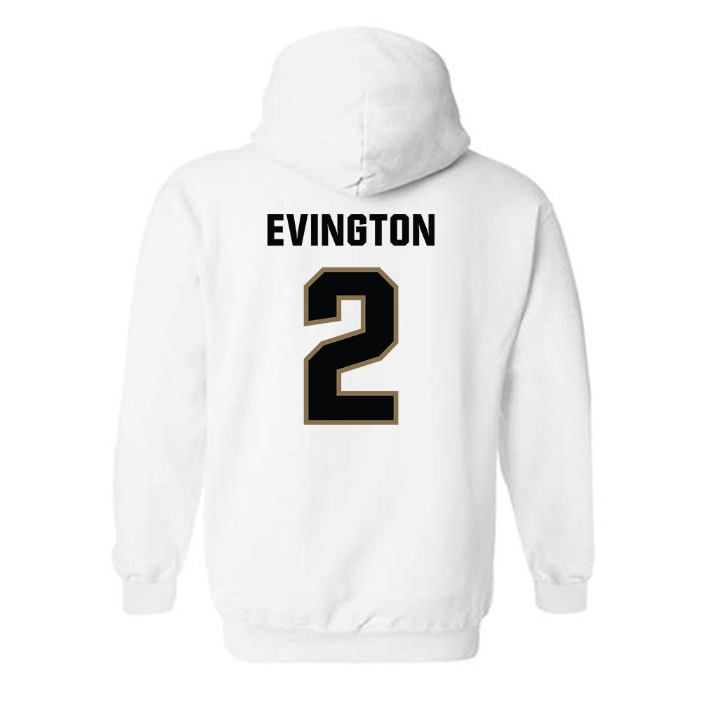 UNC Pembroke - NCAA Women's Basketball : Natalie Evington - Classic Shersey Hooded Sweatshirt-1