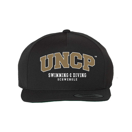 UNC Pembroke - NCAA Women's Swimming & Diving : Britta Schwengle - Snapback Hat-0