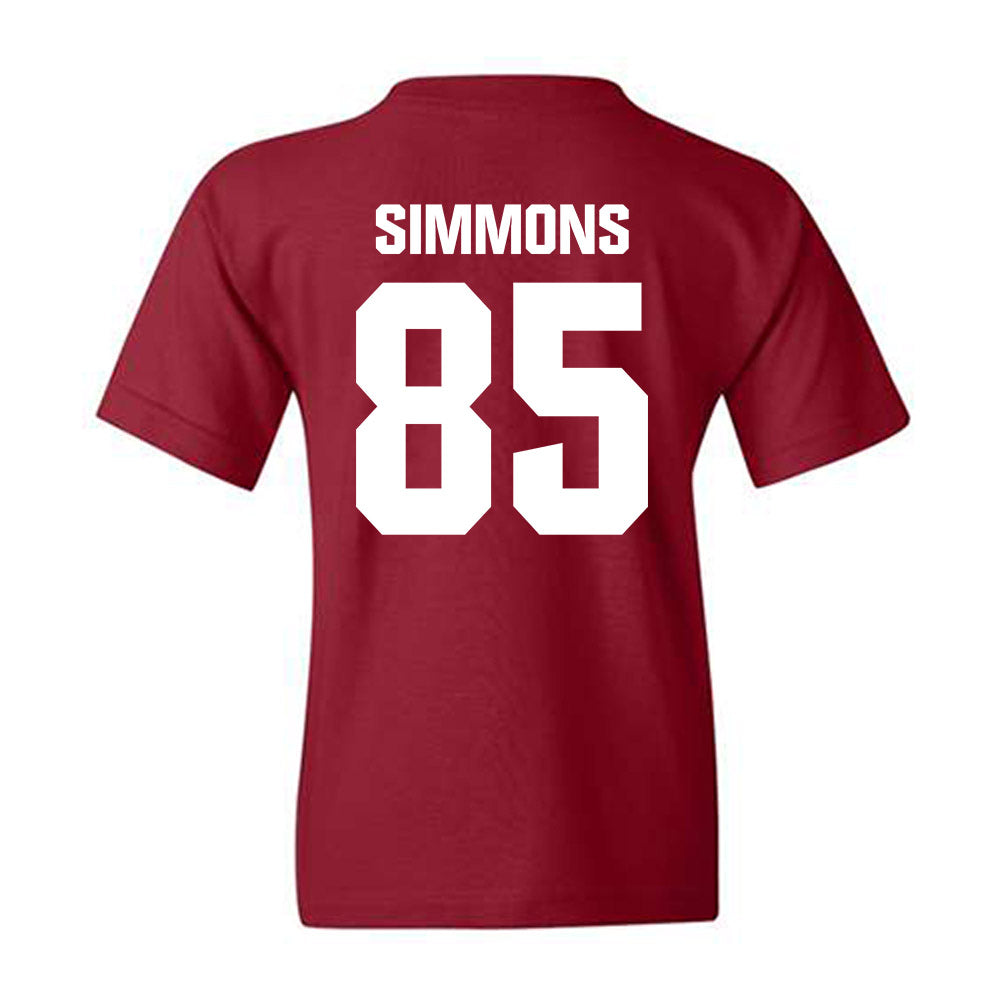 Alabama - Football Alumni : Jim Simmons - Classic Shersey Youth T-Shirt