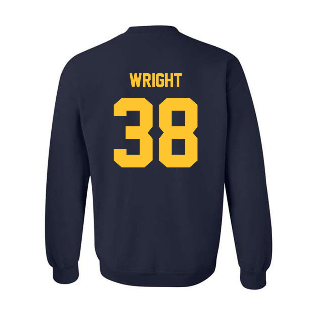 UC Berkeley - NCAA Baseball : Jett Wright - Sports Shersey Crewneck Sweatshirt-1