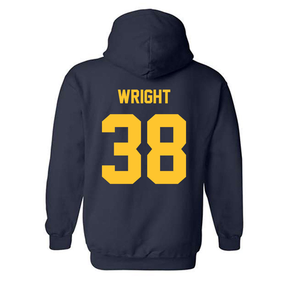 UC Berkeley - NCAA Baseball : Jett Wright - Sports Shersey Hooded Sweatshirt-1