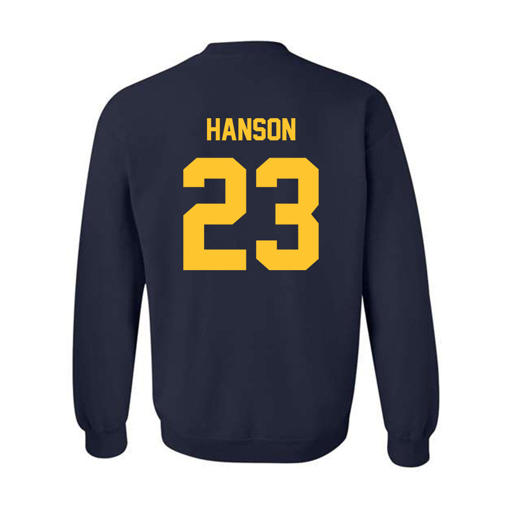 UC Berkeley - NCAA Baseball : Joshua Hanson - Sports Shersey Crewneck Sweatshirt-1