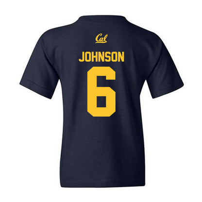 UC Berkeley - NCAA Softball : D'Auna Johnson - Sports Shersey Youth T-Shirt-1