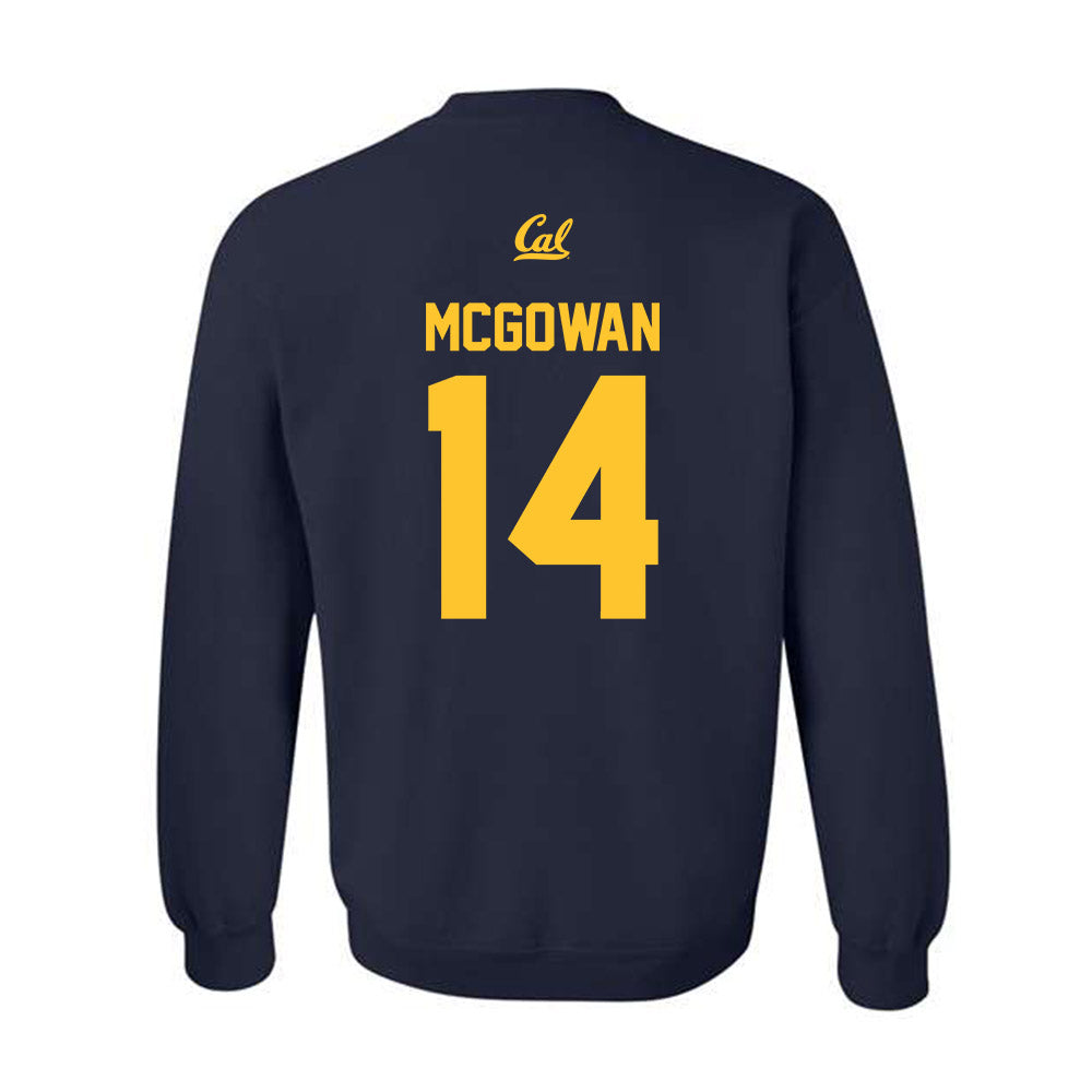 UC Berkeley - NCAA Softball : Mya McGowan - Sports Shersey Crewneck Sweatshirt-1