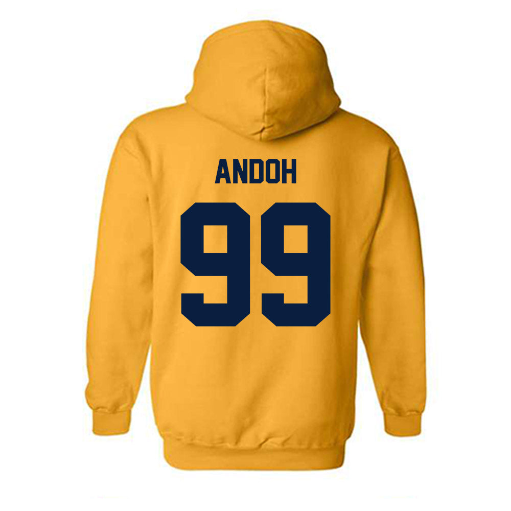 UC Berkeley - NCAA Men's Soccer : Zack Andoh - Sports Shersey Hooded Sweatshirt-1