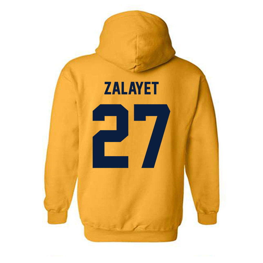 UC Berkeley - NCAA Men's Soccer : Malcolm Zalayet - Sports Shersey Hooded Sweatshirt-1