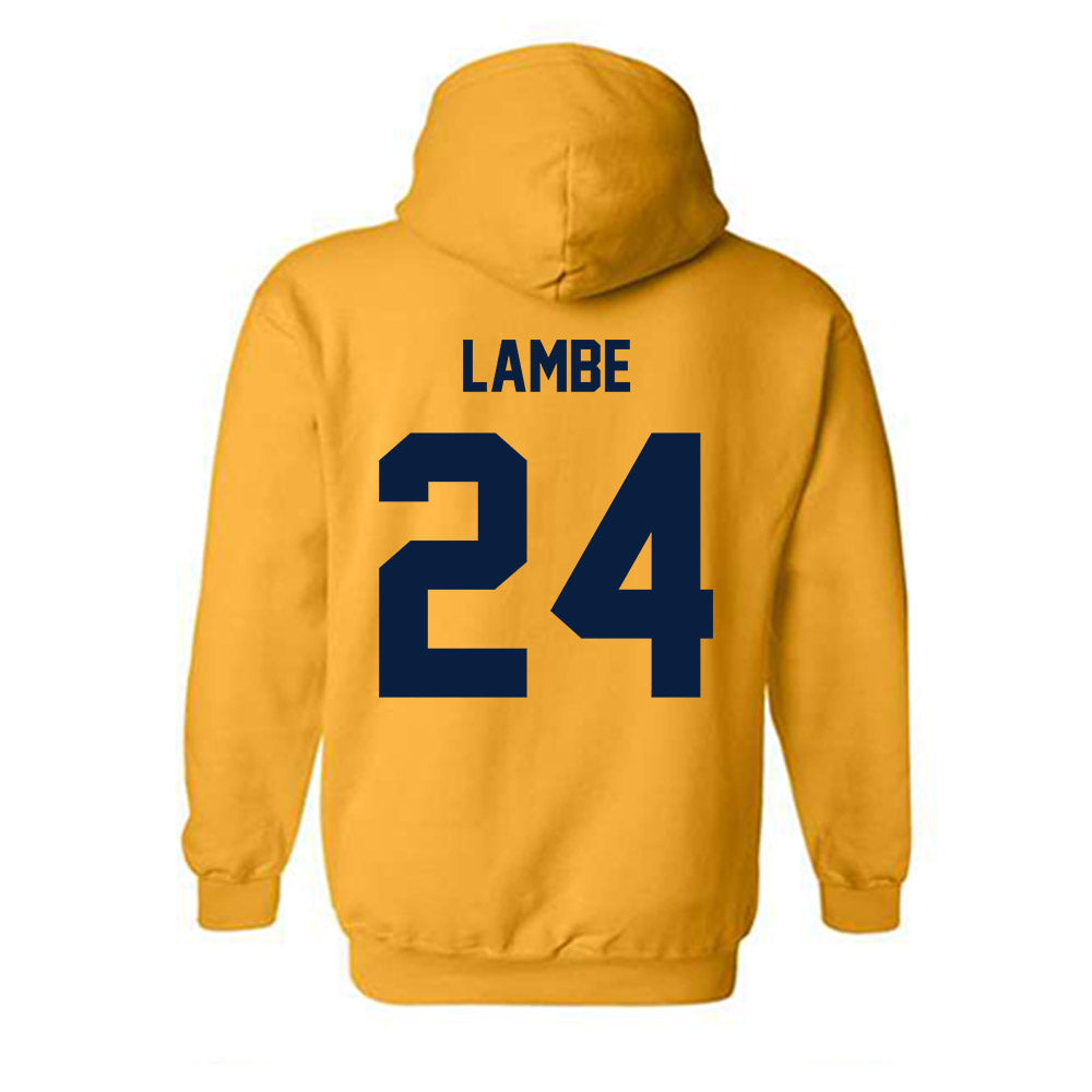 UC Berkeley - NCAA Men's Soccer : Connor Lambe - Sports Shersey Hooded Sweatshirt-1