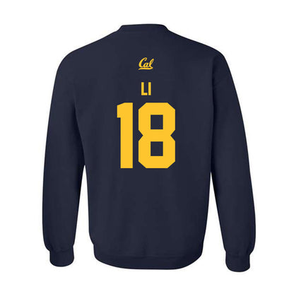 UC Berkeley - NCAA Women's Volleyball : Ashley Li - Sports Shersey Crewneck Sweatshirt-1