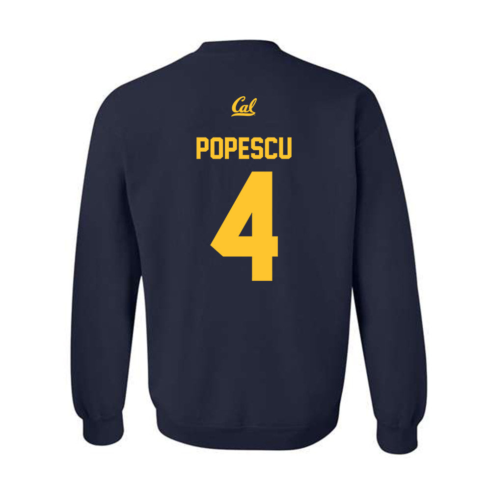 UC Berkeley - NCAA Women's Volleyball : Francesca Popescu - Sports Shersey Crewneck Sweatshirt-1