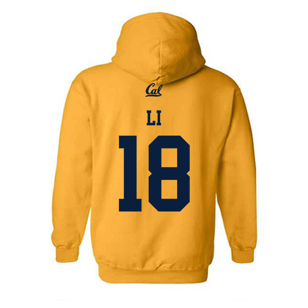 UC Berkeley - NCAA Women's Volleyball : Ashley Li - Sports Shersey Hooded Sweatshirt-1