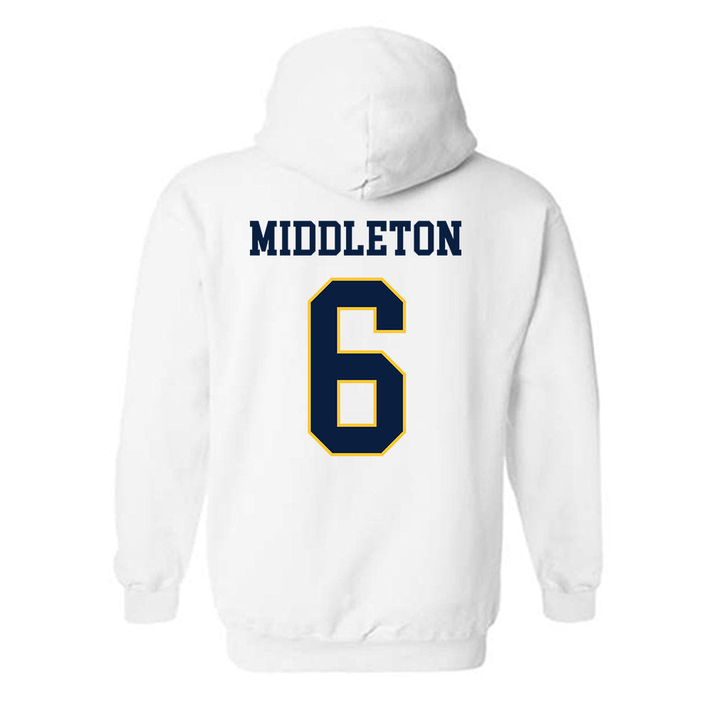 UC Berkeley - NCAA Women's Lacrosse : Jane Middleton - Sports Shersey Hooded Sweatshirt-1