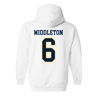 UC Berkeley - NCAA Women's Lacrosse : Jane Middleton - Sports Shersey Hooded Sweatshirt-1