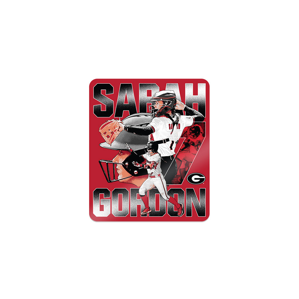 Georgia - NCAA Softball : Sarah Gordon - Player Collage Sticker-0