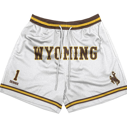 Wyoming - NCAA Men's Basketball : Damarion Dennis - Shorts-0