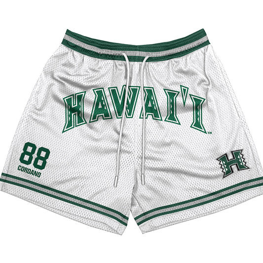 Hawaii - NCAA Football : Alan Cordano - Shorts-0