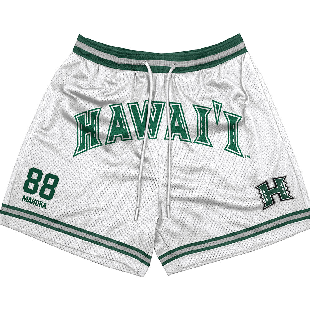 Hawaii - NCAA Football : Kayde Mahuka - Shorts