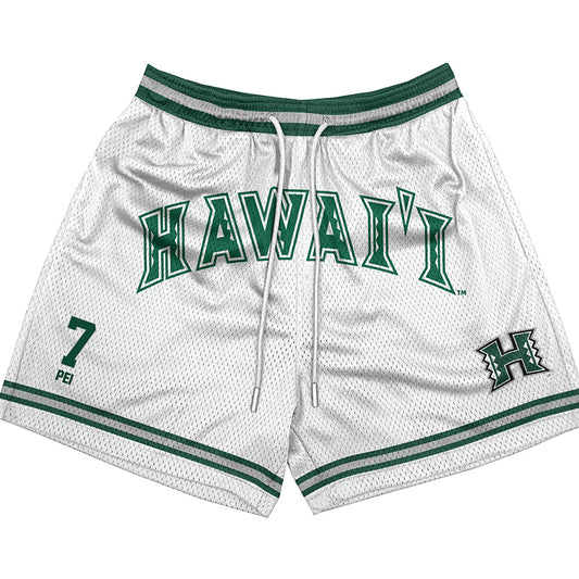 Hawaii - NCAA Football : Meki Pei - Shorts