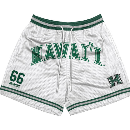 Hawaii - NCAA Football : Sergio Muasau - Shorts