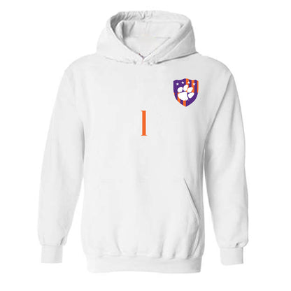 Clemson - NCAA Men's Soccer : Joseph Andema - Hooded Sweatshirt-0