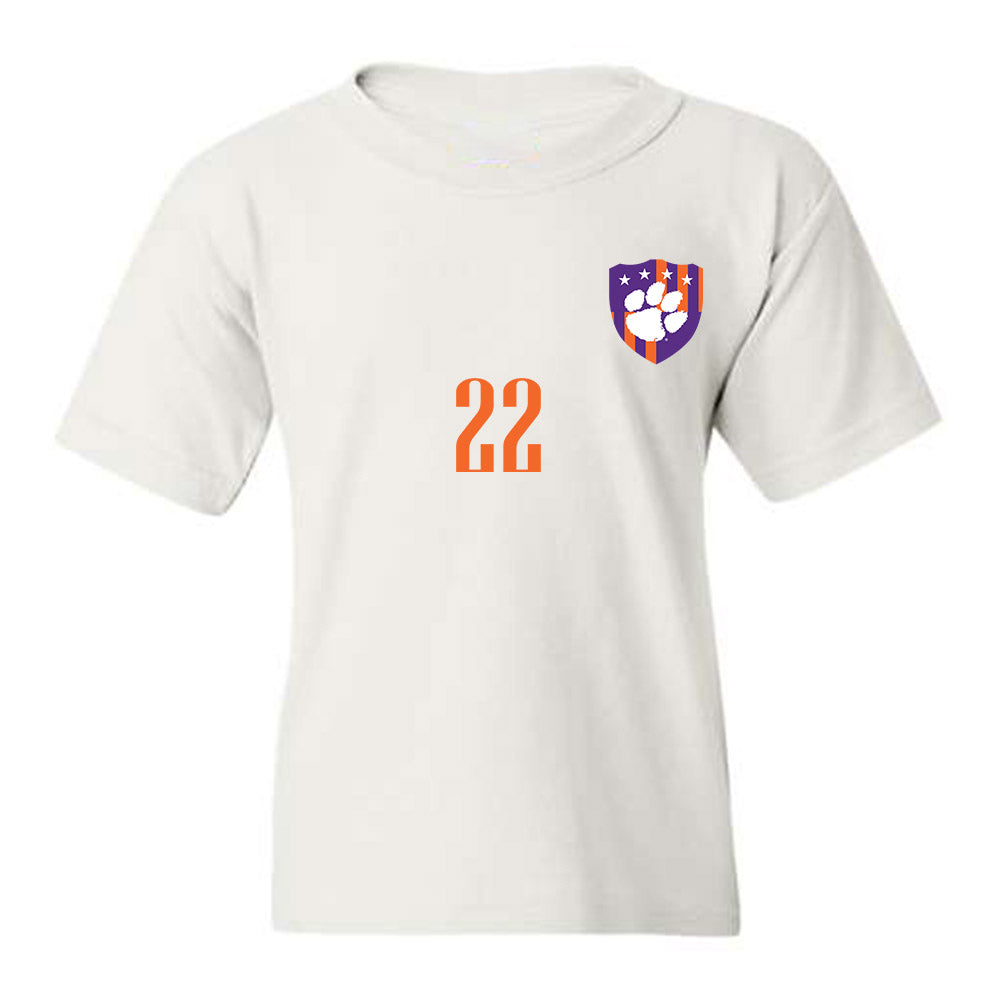 Clemson - NCAA Men's Soccer : Aiden Hampton - Youth T-Shirt