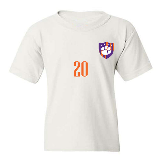 Clemson - NCAA Men's Soccer : Andres Beirute - Youth T-Shirt-0