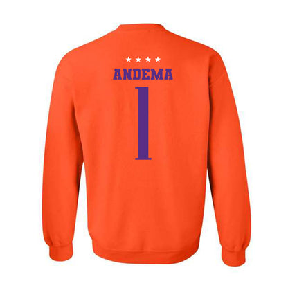 Clemson - NCAA Men's Soccer : Joseph Andema - Crewneck Sweatshirt-1