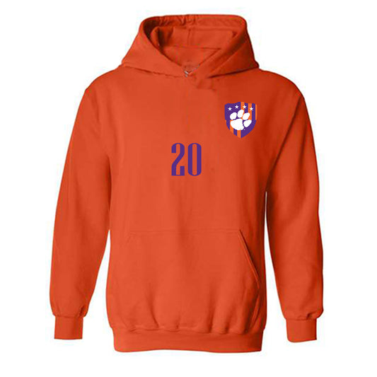 Clemson - NCAA Men's Soccer : Andres Beirute - Hooded Sweatshirt-0