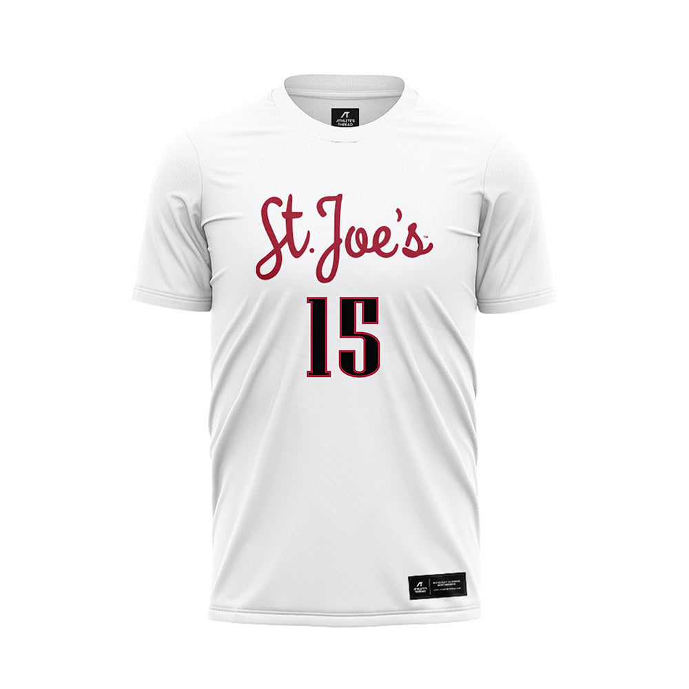 St. Joe's - NCAA Women's Soccer : Olivia Benzing - White Soccer Jersey-0