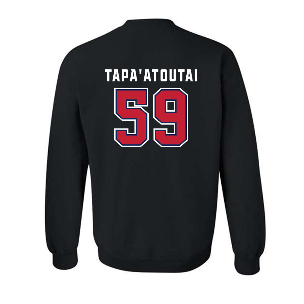 Arizona - NCAA Football : Siaosi Tapa'atoutai - Sports Shersey Crewneck Sweatshirt-1