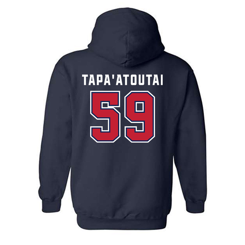 Arizona - NCAA Football : Siaosi Tapa'atoutai - Sports Shersey Hooded Sweatshirt-1