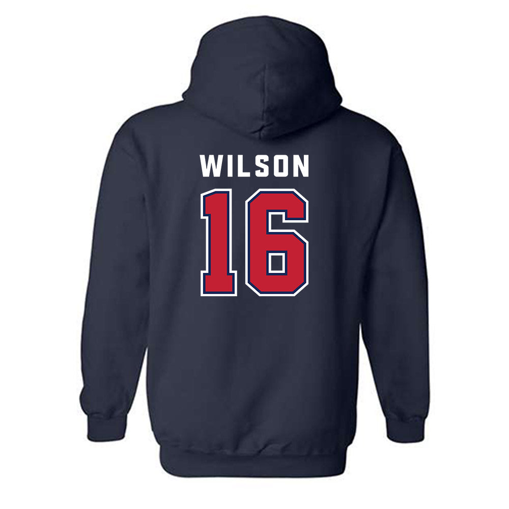 Arizona - NCAA Football : Riley Wilson - Sports Shersey Hooded Sweatshirt-1