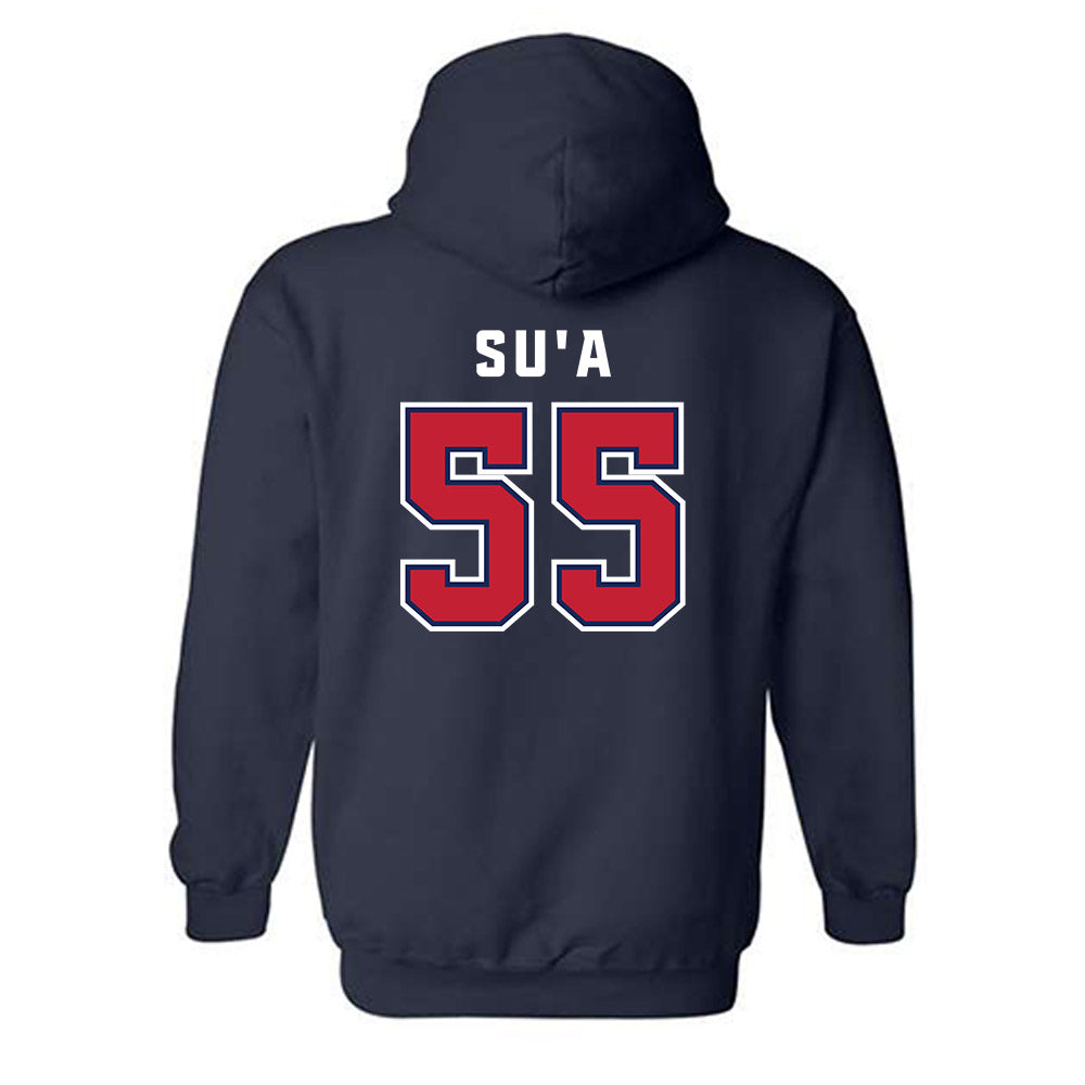 Arizona - NCAA Football : Leviticus Su'a - Sports Shersey Hooded Sweatshirt