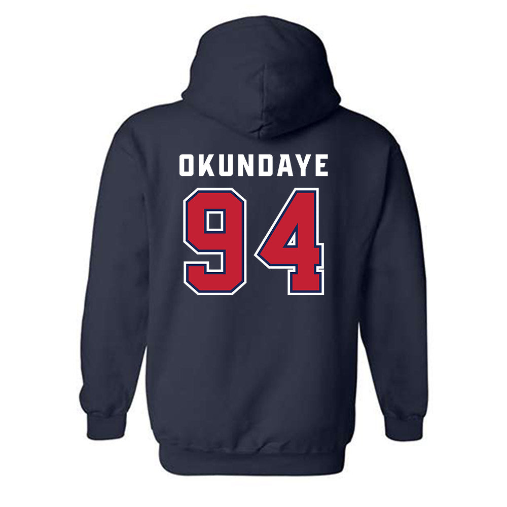 Arizona - NCAA Football : Eduwa Okundaye - Sports Shersey Hooded Sweatshirt-1