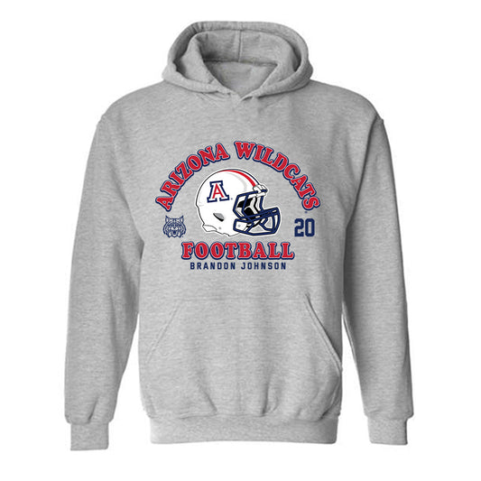 Arizona - NCAA Football : Brandon Johnson - Sports Shersey Hooded Sweatshirt-0