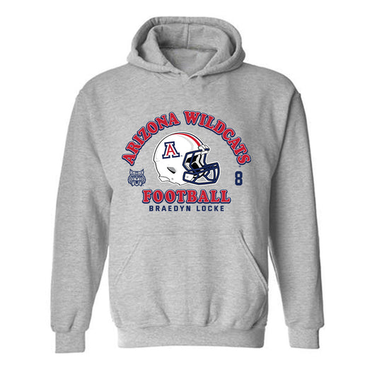 Arizona - NCAA Football : Braedyn Locke - Sports Shersey Hooded Sweatshirt-0